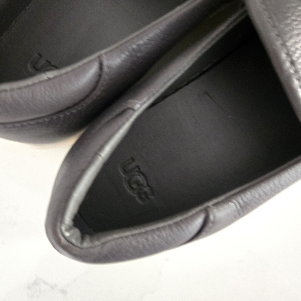 Ugg Chayze Sneaker Leather Slip-On Platform Loafer Charcoal Gray Womens Size 8.5 - Picture 8 of 10